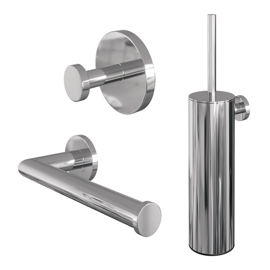 Toiletaccessoire Set Brauer Chrome 3-in-1 Chrome
