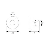 Toiletaccessoire Set Brauer Black 3-in-1 met PVD coating Mat Zwart