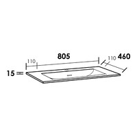 Meubelset Brauer Solution 80 Old Castle 2 Lades Met Wastafel Furiosa Mat Wit 1 Kraangat