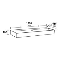 Meubelset Brauer Solution 120 Viking Shield 2 Lades Met Wastafel Legend Glanzend Wit 2 Kraangaten