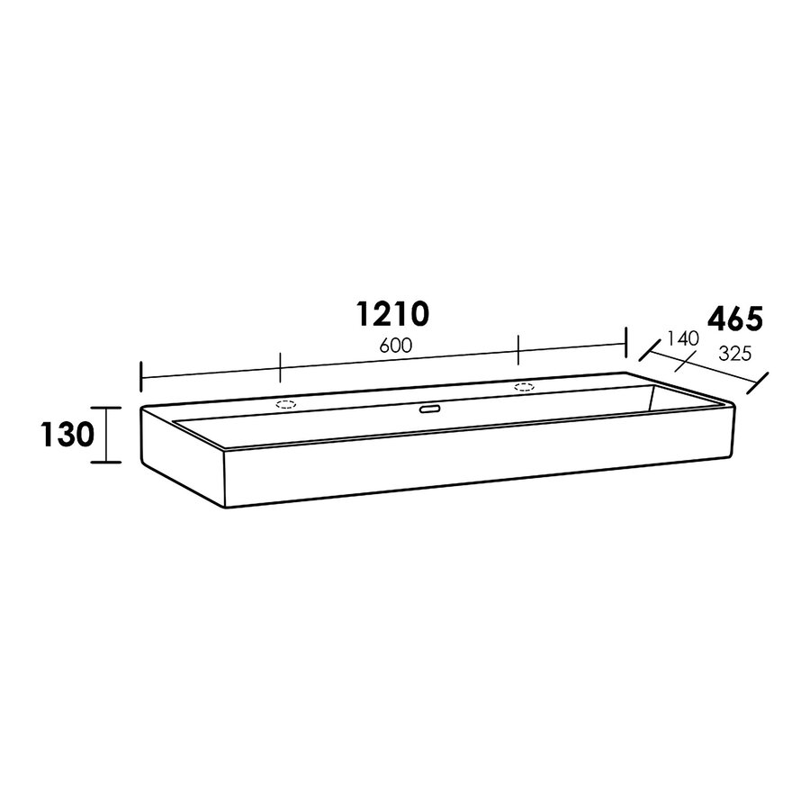 Meubelset Brauer Solution 120 Viking Shield 2 Lades Met Wastafel Legend Glanzend Wit 2 Kraangaten