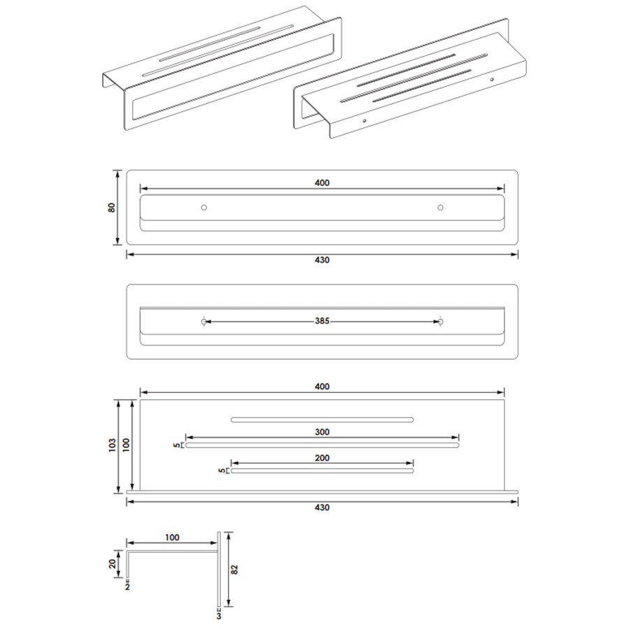 Handoekrek Brauer Black Edition Met Planchet Mat Zwart