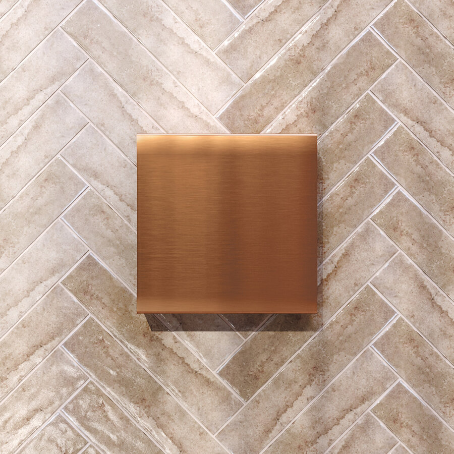 Opbouwnis Brauer Copper Edition Met Verborgen Opbergruimte Koper Geborsteld PVD