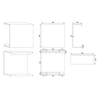 Opbouwnis Brauer Brushed Edition Met Verborgen Opbergruimte RVS Geborsteld PVD