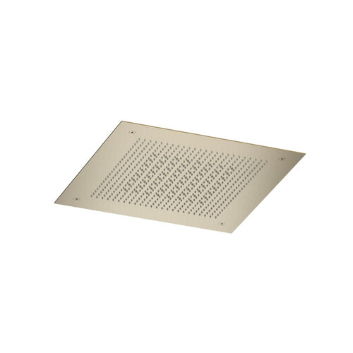 Inbouw hoofddouche Hotbath Ace Velvet & Rainshower 38x38 cm Geborsteld Messing PVD 