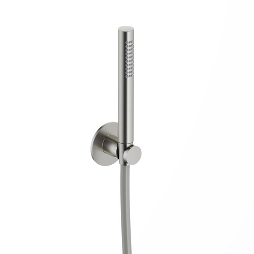 Handdouche Hotbath Ace Met Wandsteun En Doucheslang 150cm Geborsteld Nikkel 