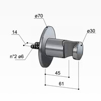 Wandsteun Hotbath Ace Geborsteld Zwart PVD