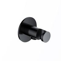 Wandsteun Met uitlaat Hotbath Ace Gepolijst Zwart PVD