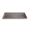 Gliss Design Wastafel Gliss Design Lako 120 cm Zonder Kraangat Mat Leigrijs