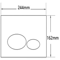 Drukplaat BWS DP32 Metal Voor Inbouwreservoir Geborsteld Brons Koper