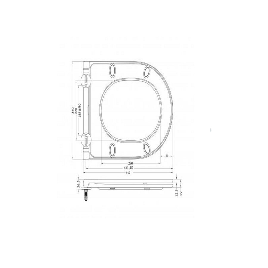 Flatline Toiletzitting Softclose En Quick Release Wiesbaden Mat Wit