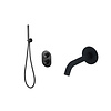 Sanilux Badset Sanilux Rubb Inbouw Met Thermostaat, Doucheslang en Handdouche Mat Zwart