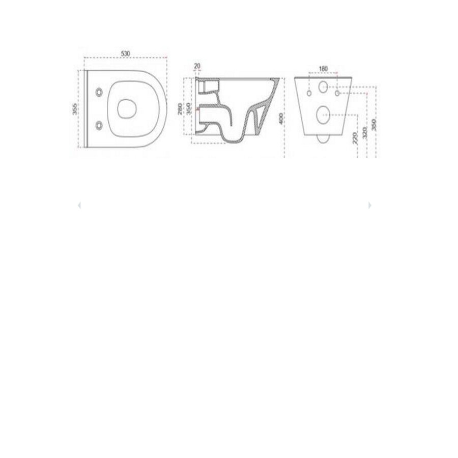 Stereo Rimless Wandcloset Wiesbaden Mat Zwart Met Flatline Toiletzitting Softclose En Quick Release Mat Zwart