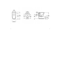 Wandcloset BWS Astev Rimless Tornado Flush Mat Wit