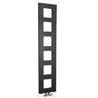 Designradiator Sapho Block 28x133 Cm Mat Zwart