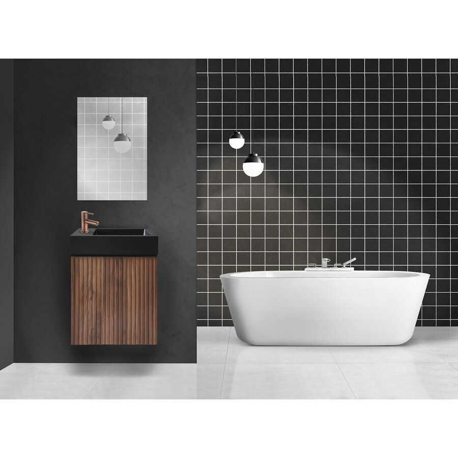 Fonteinkast BWS Sona Met Verticaal Reliëf Soft-close Hout