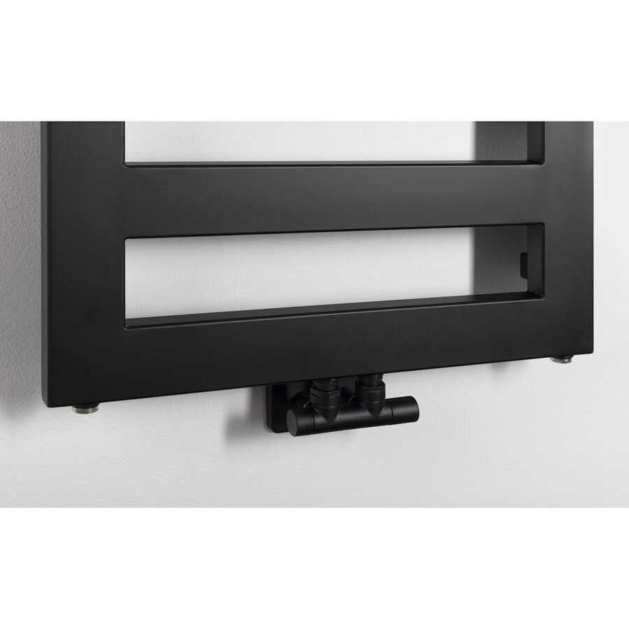 Designradiator Sapho Block 50x146.5 Cm Mat Zwart