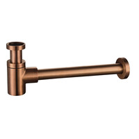 Sifon Wiesbaden Star 5/4 Laag Geborsteld Brons Koper