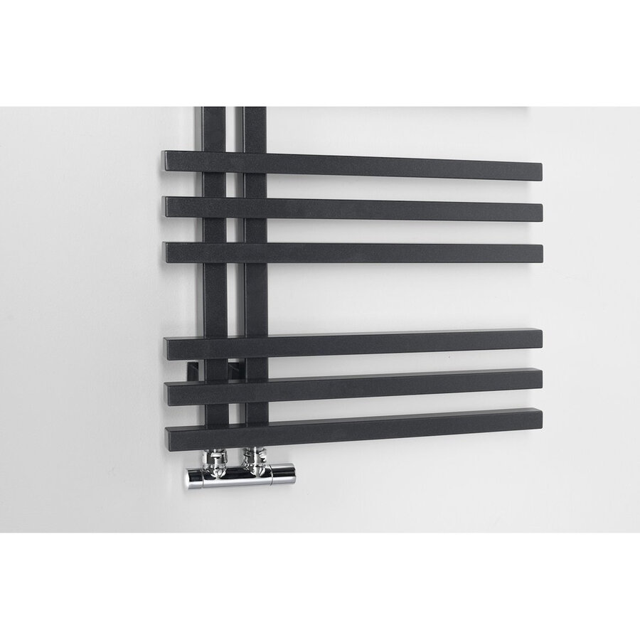 Designradiator Sapho Sophina 60x121,5 cm 623W Mat Zwart