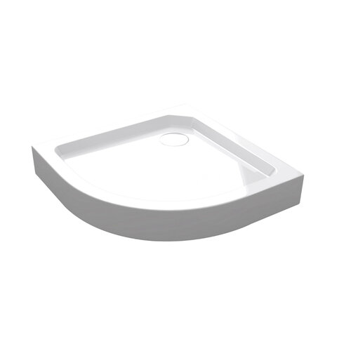 Douchebak Opbouw Best Design Project Kwartrond 80x80x14 cm Hoogglans Wit 