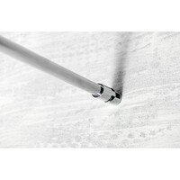 Inloopdouche Sapho Walk-In 100x190 cm met Muurprofiel Chinchilla Glas