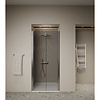 Boss & Wessing Douchedeur | 2 Pendeldeuren | Marip | 6mm | 80x190 cm | Mat Chroom
