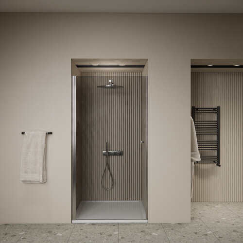 Nisdeur | BWS | Marip | 6mm | 80x190 cm | Mat Chroom 