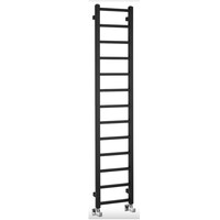 Designradiator Sapho Metro Light 30x150 cm Mat Zwart