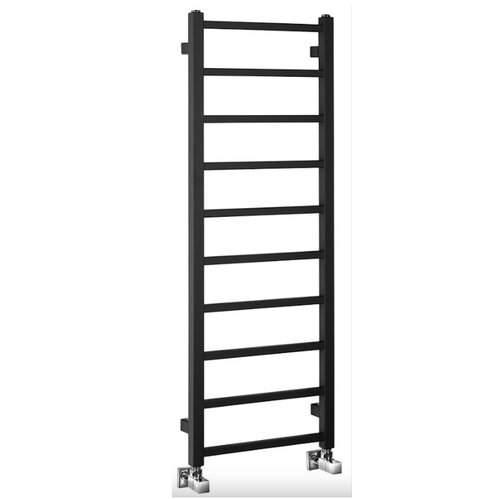 Designradiator Sapho Metro Light 40x114 cm Mat Zwart 