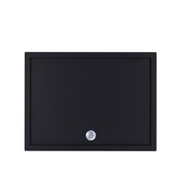 Douchebak BWS Dana Rechthoek Cast Marble 120x80 cm Zelfdragend Mat Zwart