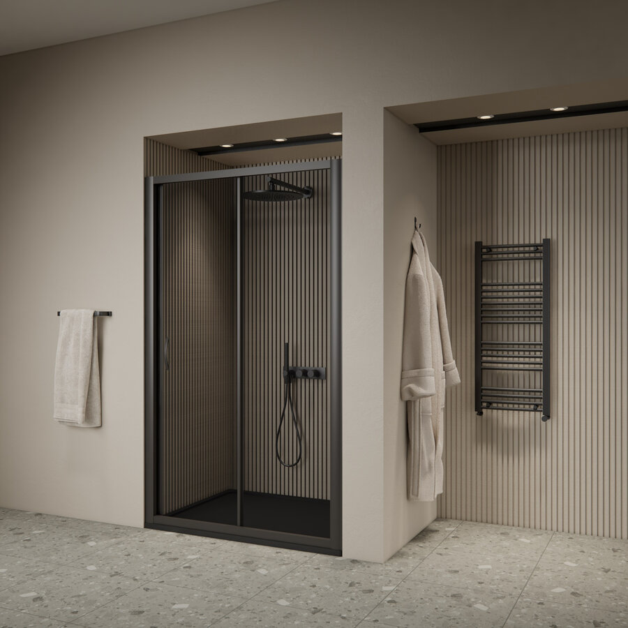 Schuifdeur BWS Arema 160x190 cm Profiel Zwart