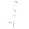 Opbouw Regendouchekraan Met Planchet Chroom Wit