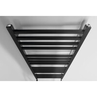 Designradiator Sapho Metro Recht 50x120 cm Mat Zwart