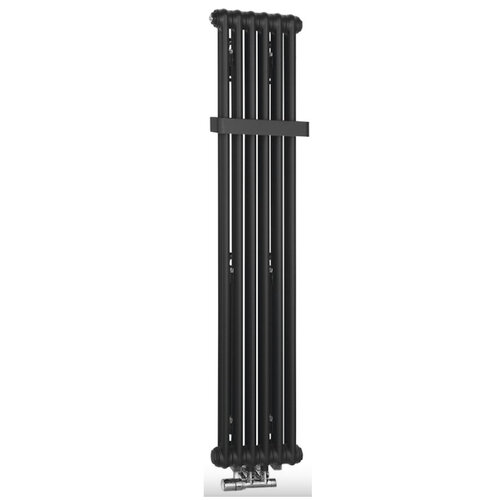 Designradiator Sapho Fede 150x30,6 cm Mat Zwart 