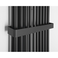 Designradiator Sapho Fede 150x49 cm Mat Zwart