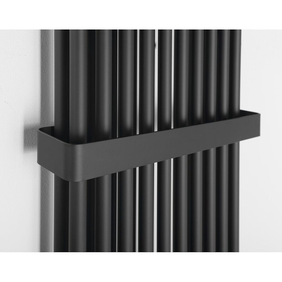 Designradiator Sapho Fede 150x49 cm Mat Zwart