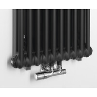 Designradiator Sapho Fede 150x49 cm Mat Zwart