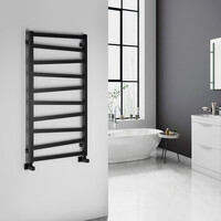 Designradiator Sapho Zig Recht 60x109.6 cm 497W Mat Zwart