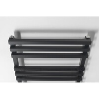Designradiator Sapho Fantina Recht 50x121,5cm 495W Mat Zwart