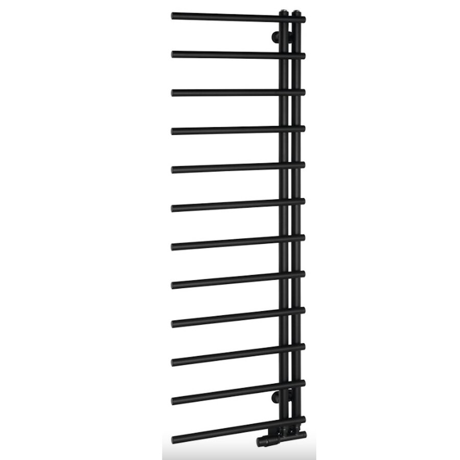 Designradiator Sapho Justina 50x151 cm 410W Mat Zwart