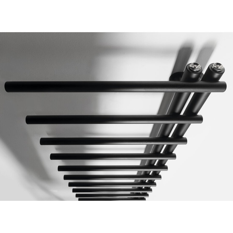 Designradiator Sapho Justina 50x151 cm 410W Mat Zwart