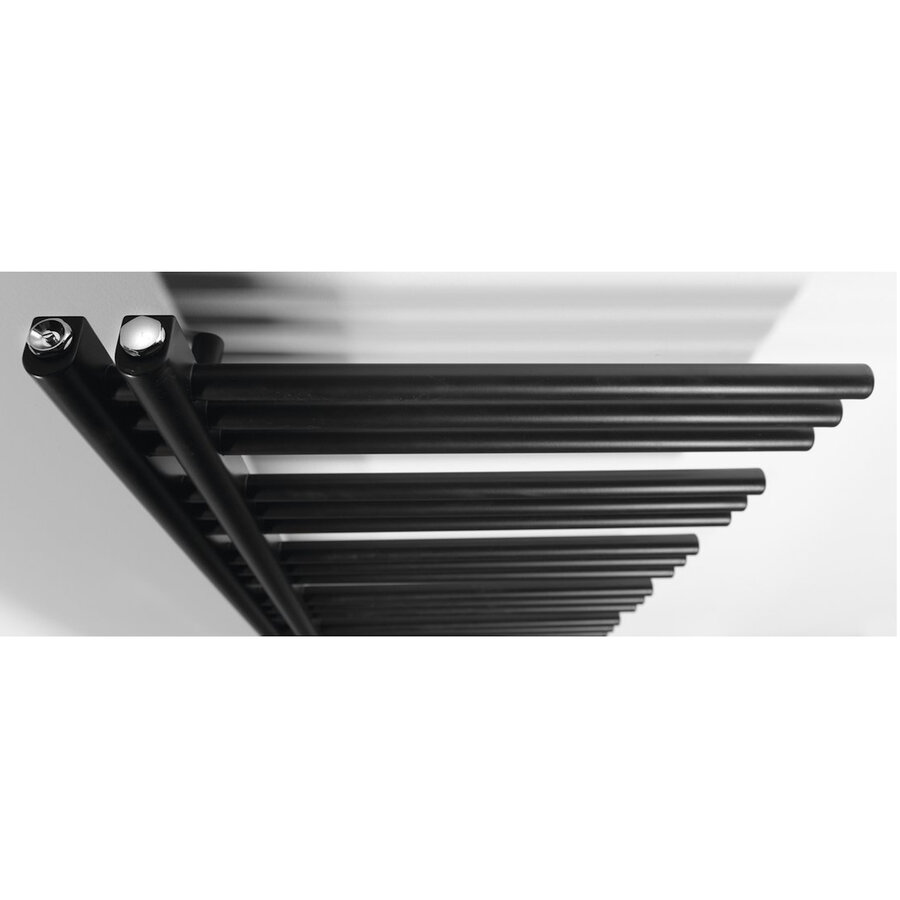 Handdoekradiator Sapho Dorlion Recht 50x120 cm Mat Zwart