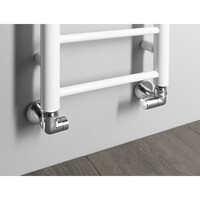 Handdoekradiator Sapho Dina Recht 30x174 cm Mat Wit