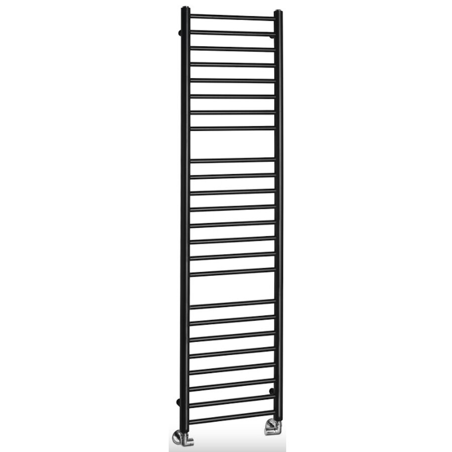 Handdoekradiator Sapho Dina Recht 40x156 cm Mat Zwart