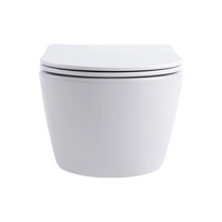 Ophangcloset BWS Sky Rim-off Inclusief Zitting Wit