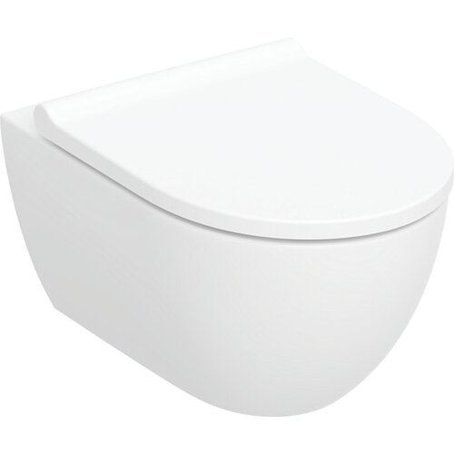 Wandcloset Geberit Acanto Rimless Turboflush 36 x 53,5 x 38,5 cm Keramiek Glanzend Wit 