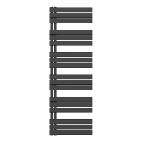 Handdoekradiator BWS Boss Links aansluiting 1021W 180x60 cm Mat Zwart 