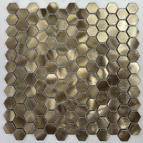 BWS Goud Mozaiek Hexagon 30X30 CM (prijs per stuk) 