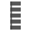 Boss & Wessing Handdoekradiator BWS Boss Links aansluiting 864W 160x60 cm Mat Zwart
