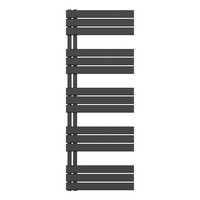 Handdoekradiator BWS Boss Links aansluiting 864W 160x60 cm Mat Zwart
